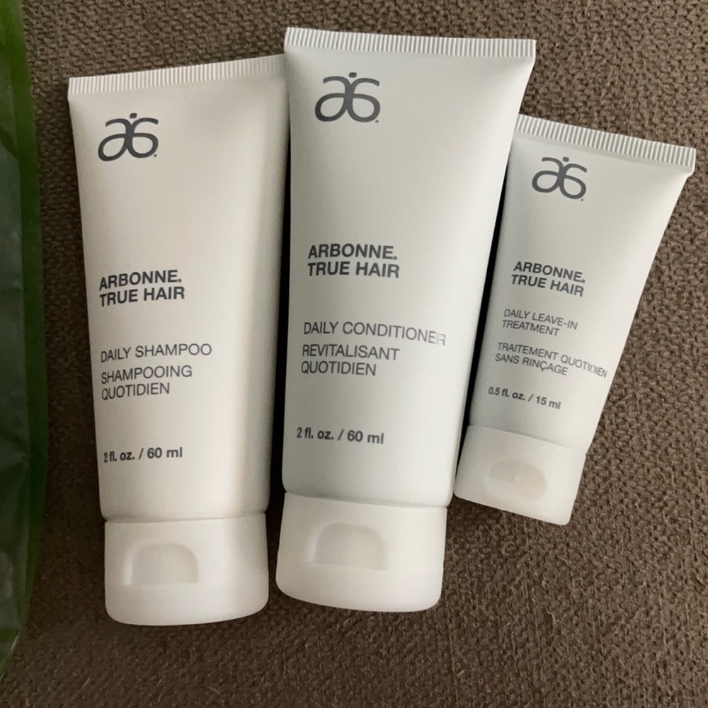 Arbonne True Hair travel kit